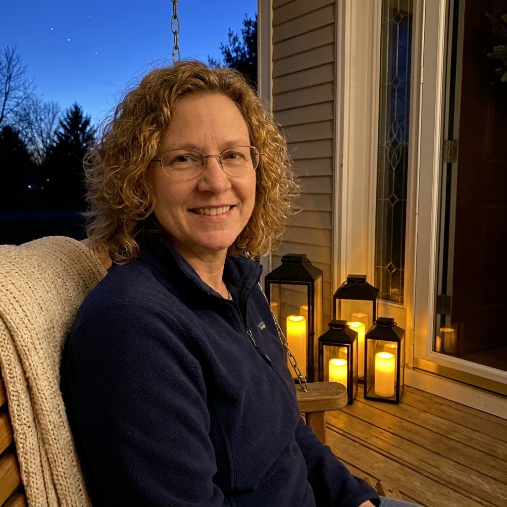 Outdoor Lanterns and Flameless Candles for a Cozy Evening