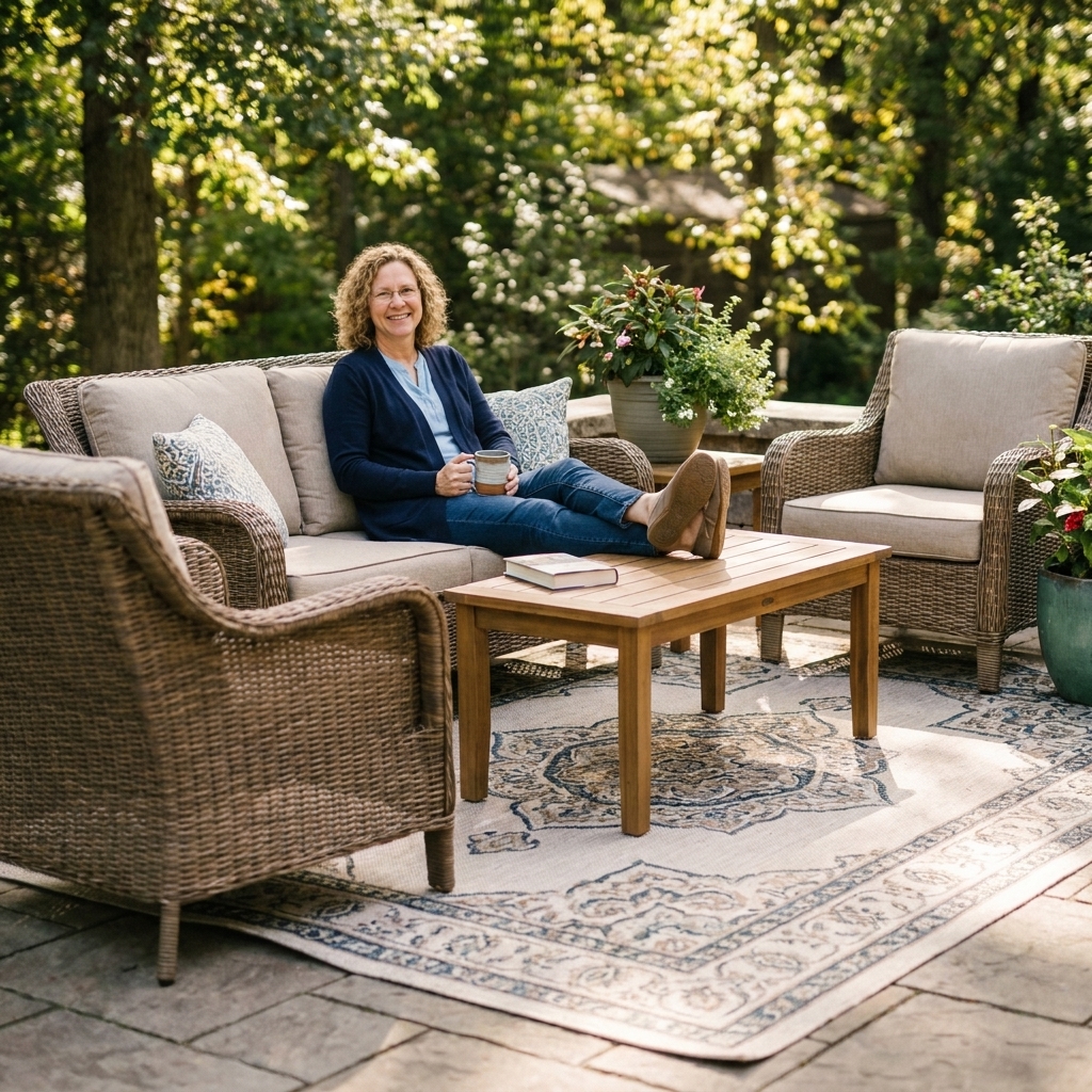 Outdoor Rug Size Guide for Patio Furniture