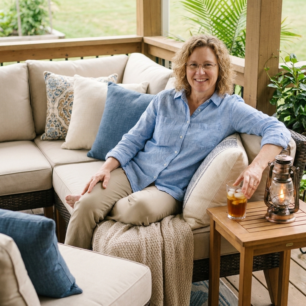 How to Style an Outdoor Sectional Sofa