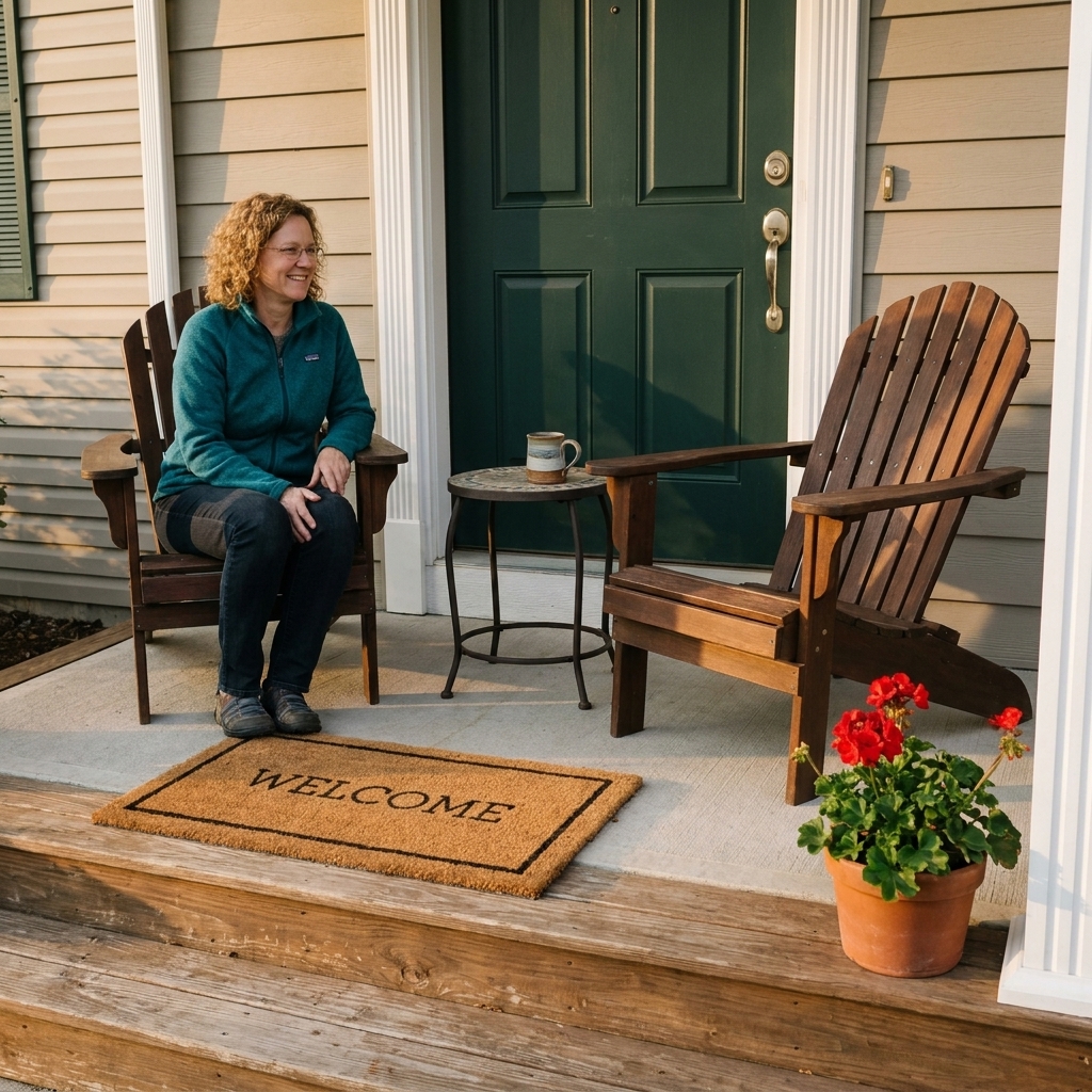Two Chairs, One Welcoming Front Porch