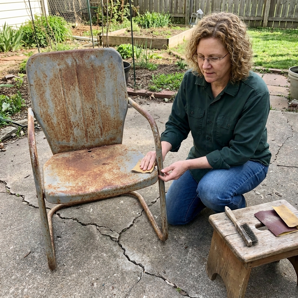 Prep, Prime, and Paint Metal Patio Furniture