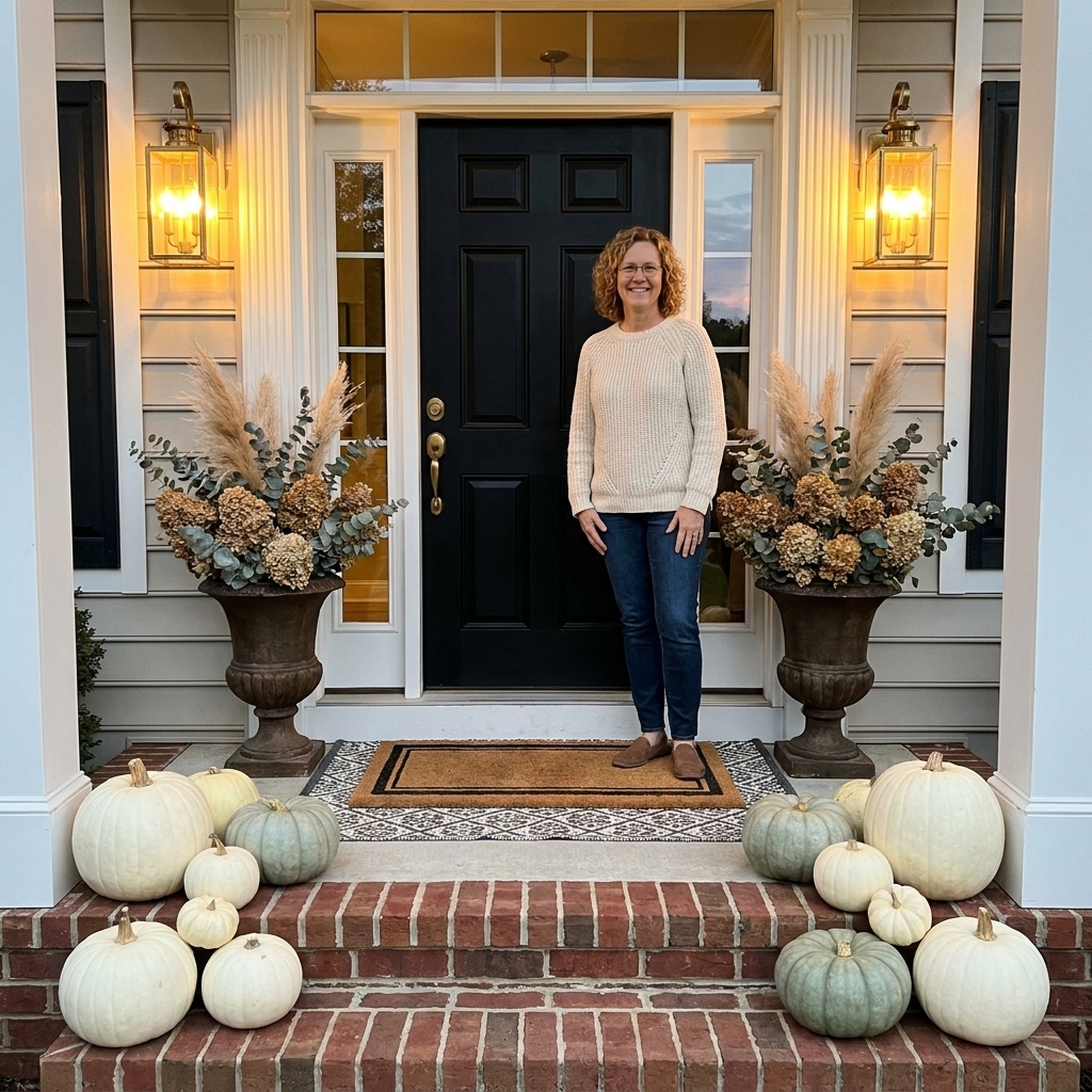 Elegant Halloween Front Porch Decor